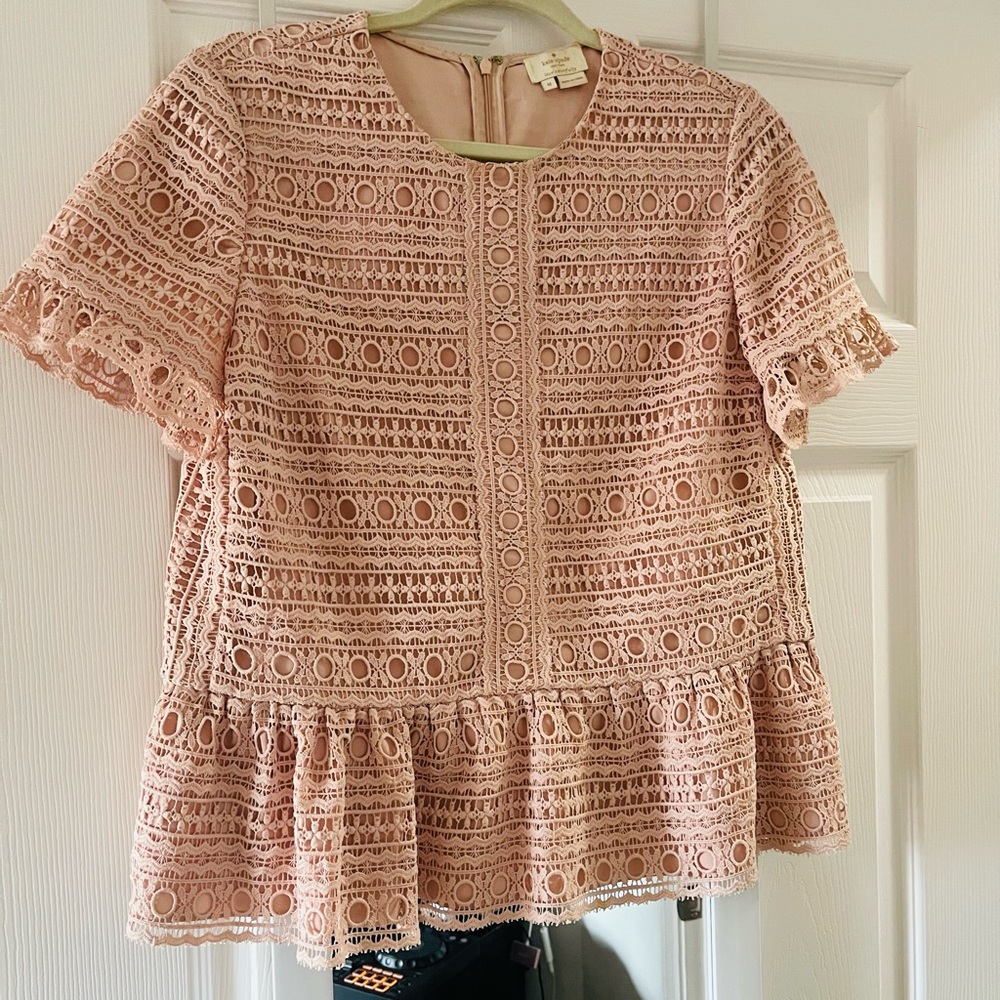 Kate Spade Mixed Lace Top